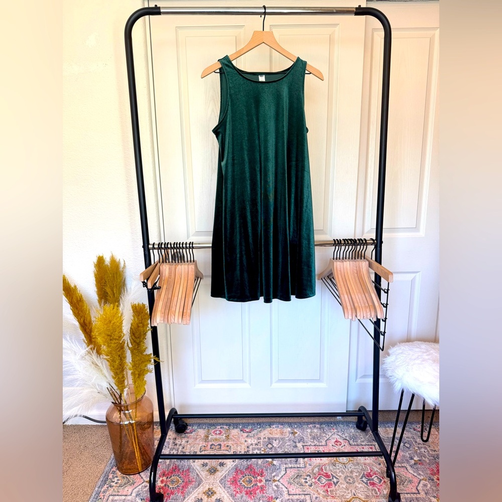 Old navy medium forest green dress